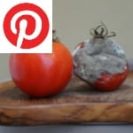 Picture related to Moldy food overlaid with the Pinterest logo.