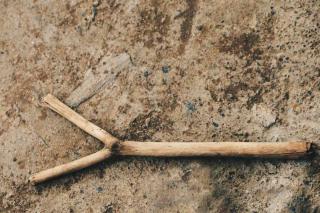 Stick used for dowsing