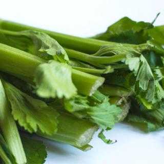 Celery stalks ready for chopping up!