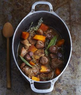 Chestnut, lamb and squash Navain stew