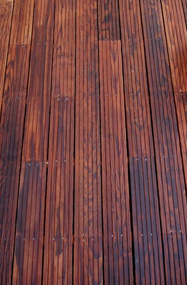 Black locust wood terrace
