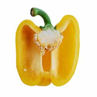 No need to buy bell pepper seeds - this yellow paprika has many inside it!