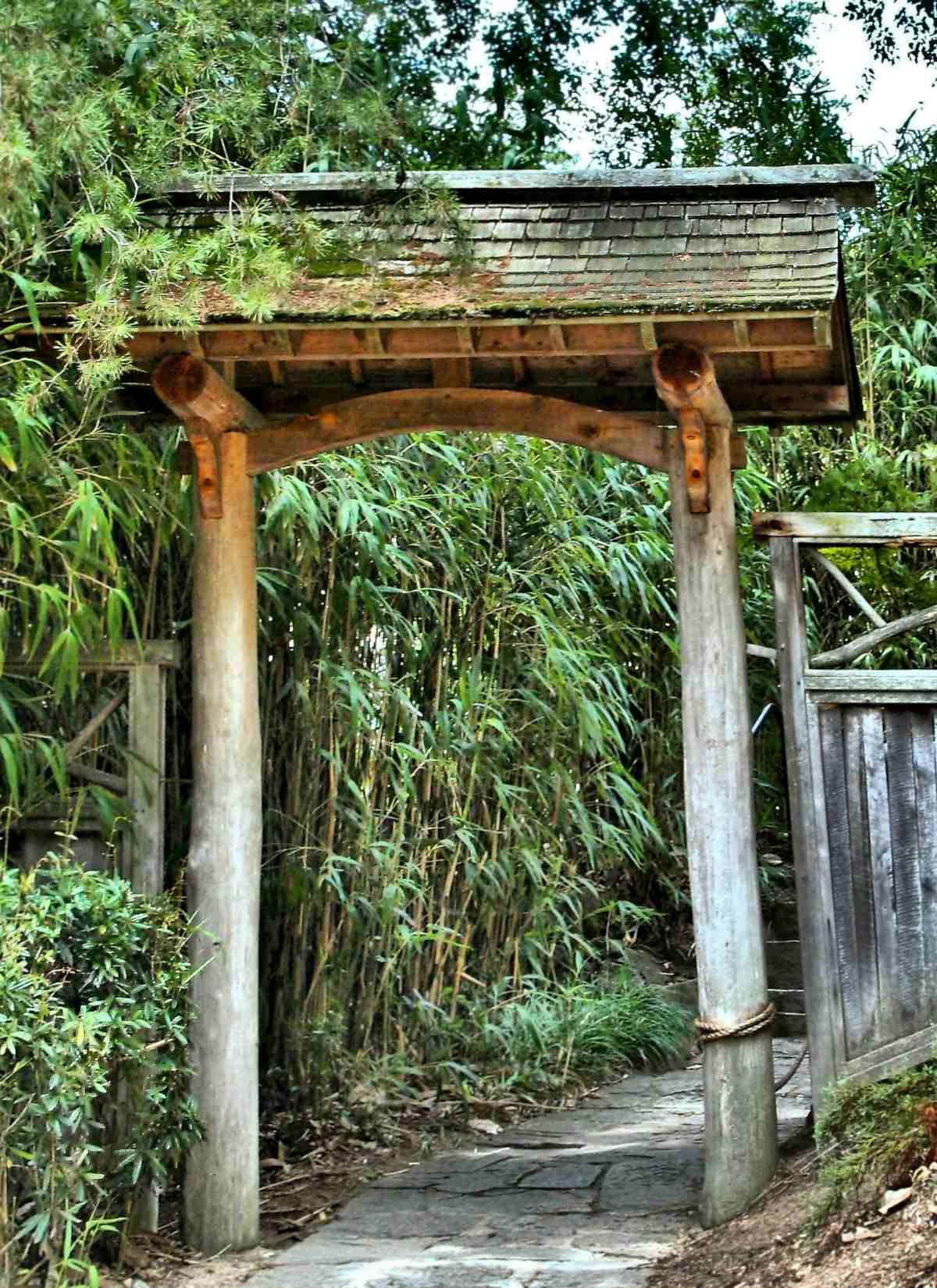 Archway to a meditative garden