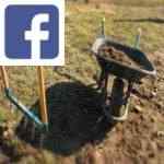 Picture related to Gardening during coronavirus overlaid with the Facebook logo.