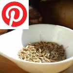 Picture related to Caraway health benefits overlaid with the Pinterest logo.