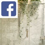 Picture related to More bathroom plants overlaid with the Facebook logo.