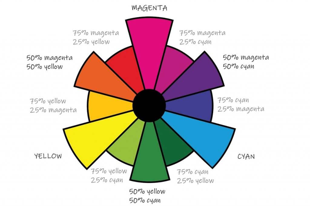 Chromatic circle for a flower bed