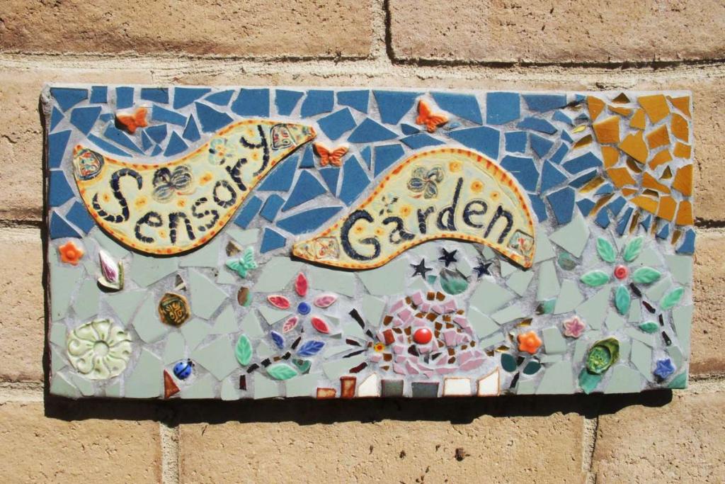 Sensory garden plaque