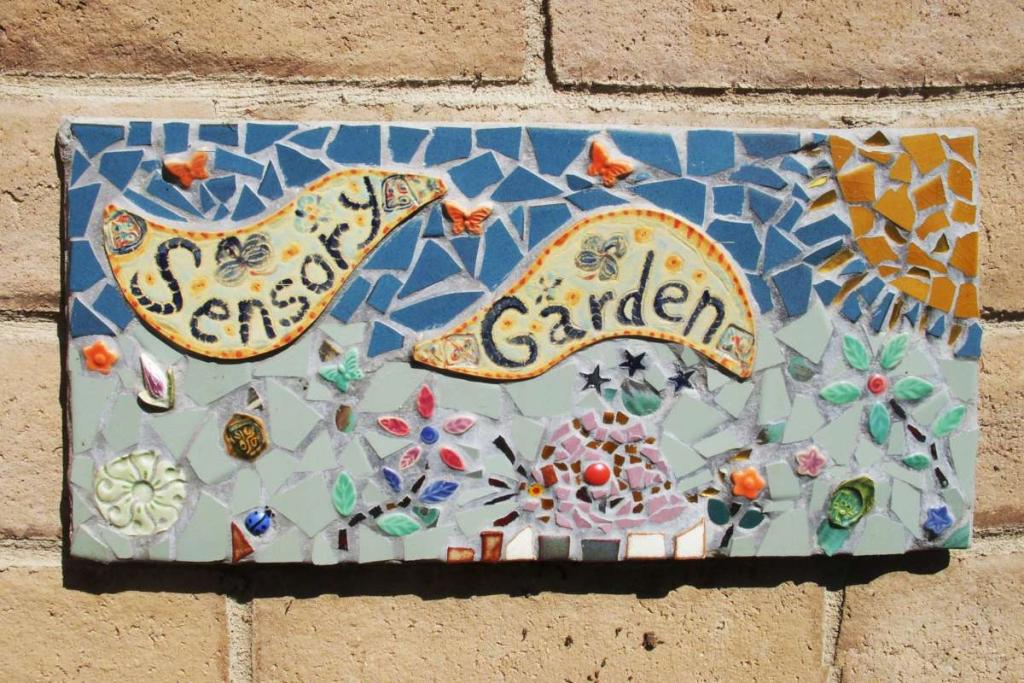 Sensory garden plaque