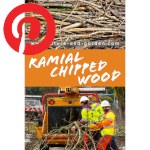 Picture related to Ramial wood chips overlaid with the Pinterest logo.