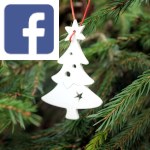 Picture related to How to choose your christmas tree overlaid with the Facebook logo.