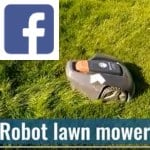 Picture related to Mowing the lawn overlaid with the Facebook logo.