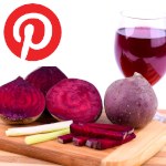 Picture related to Red beet lovers overlaid with the Pinterest logo.