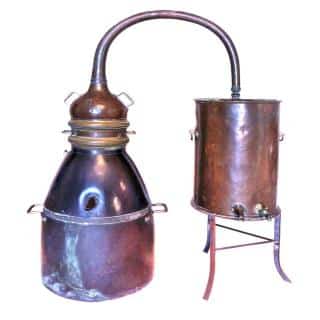 Alembic used to distill lavender oil from the flowers to extract essential oil