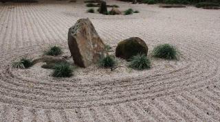 Zen gardens are great for minimal watering