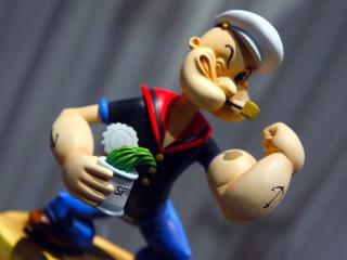 Strong popeye with spinach
