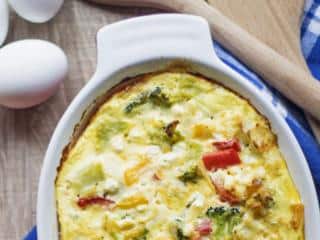 Leek pie with bacon