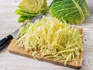 Fiber in savoy cabbage helps digestion