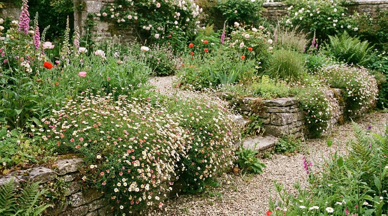 Erigeron karvinskianus in the garden