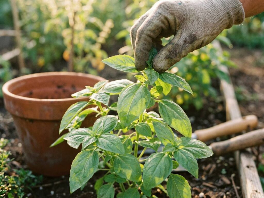 Harvest Basil Leaves Before Summer Heat Peaks: The Right Way