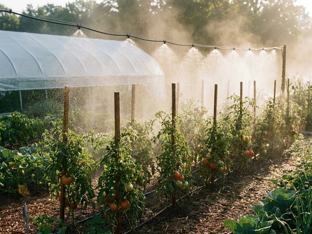 Shade cloth vs misting systems: which saves tomatoes in peak heat?