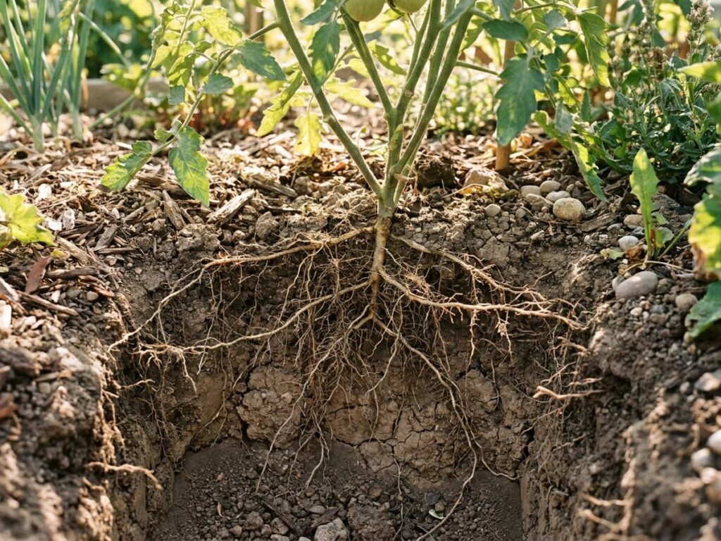 Stop soaking tomatoes daily — drought stress builds stronger roots