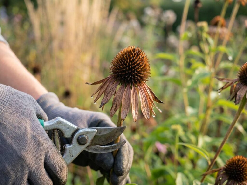No, deadheading doesn't help late-summer flowers bloom longer