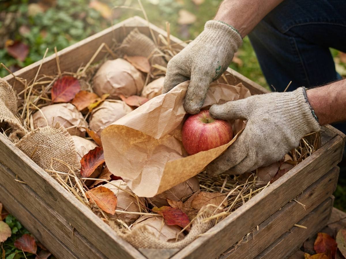 Store Apple and Pear Crops the Traditional Way for Winter Eating