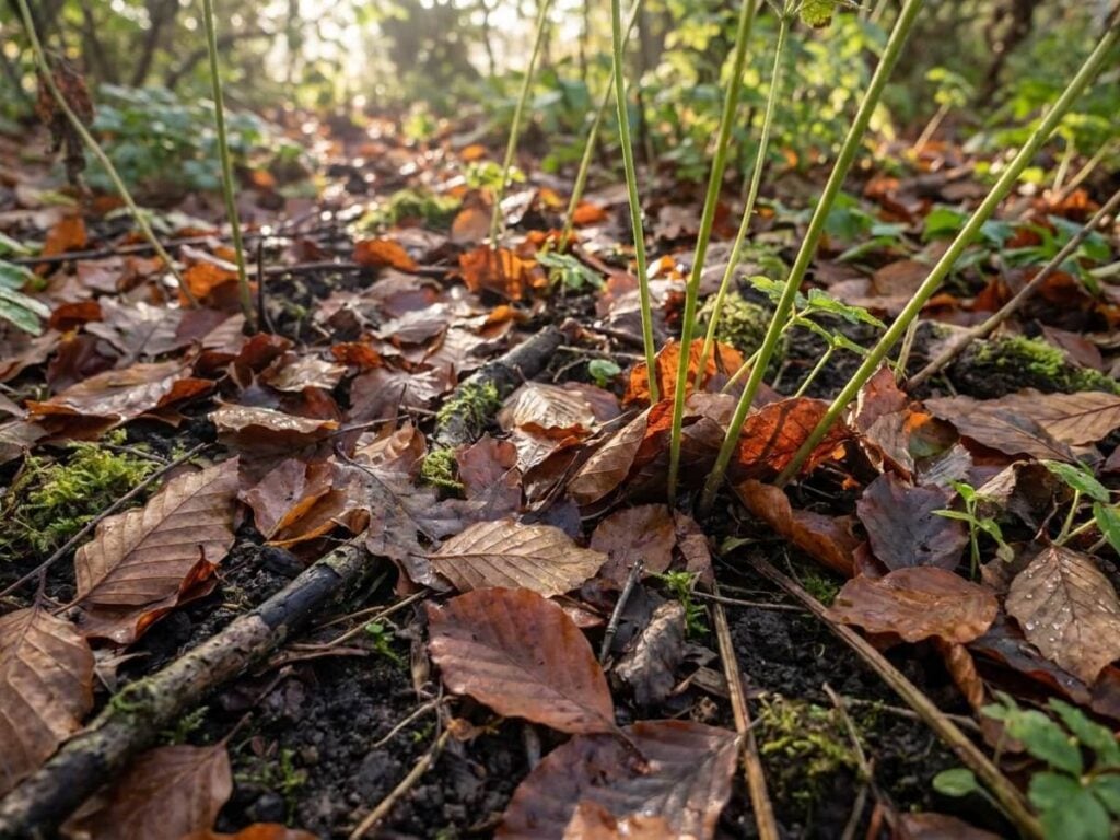 Stop removing autumn leaves from borders – science backs laziness